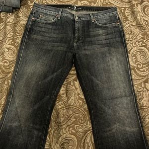“A” pocket long jeans